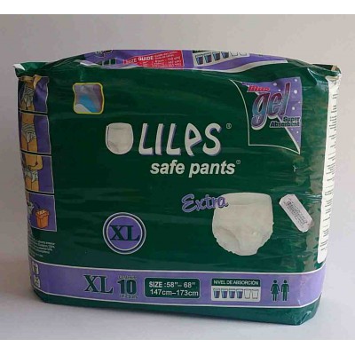 lilps safe pants xl 10pcs 